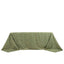 Polyester 90"x132" Rectangle Tablecloth Dusty Sage Green with Gold Foil Tree Branch Pattern - Wrinkle-Resistant Seamless Table Cover