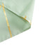 Polyester 54"x54" Table Overlay Square Tablecloth Sage Green with Gold Foil Geometric Pattern - Wrinkle-Resistant & Durable for Stylish Settings