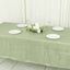 Taffeta 60"x102" Rectangle Tablecloth Sage Green - Accordion Crinkle Table Cover