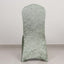 Crushed Velvet Spandex Banquet Chair Cover Fitted Slipcover Sage Green - Stretch 190GSM Slipcover with Foot Pockets