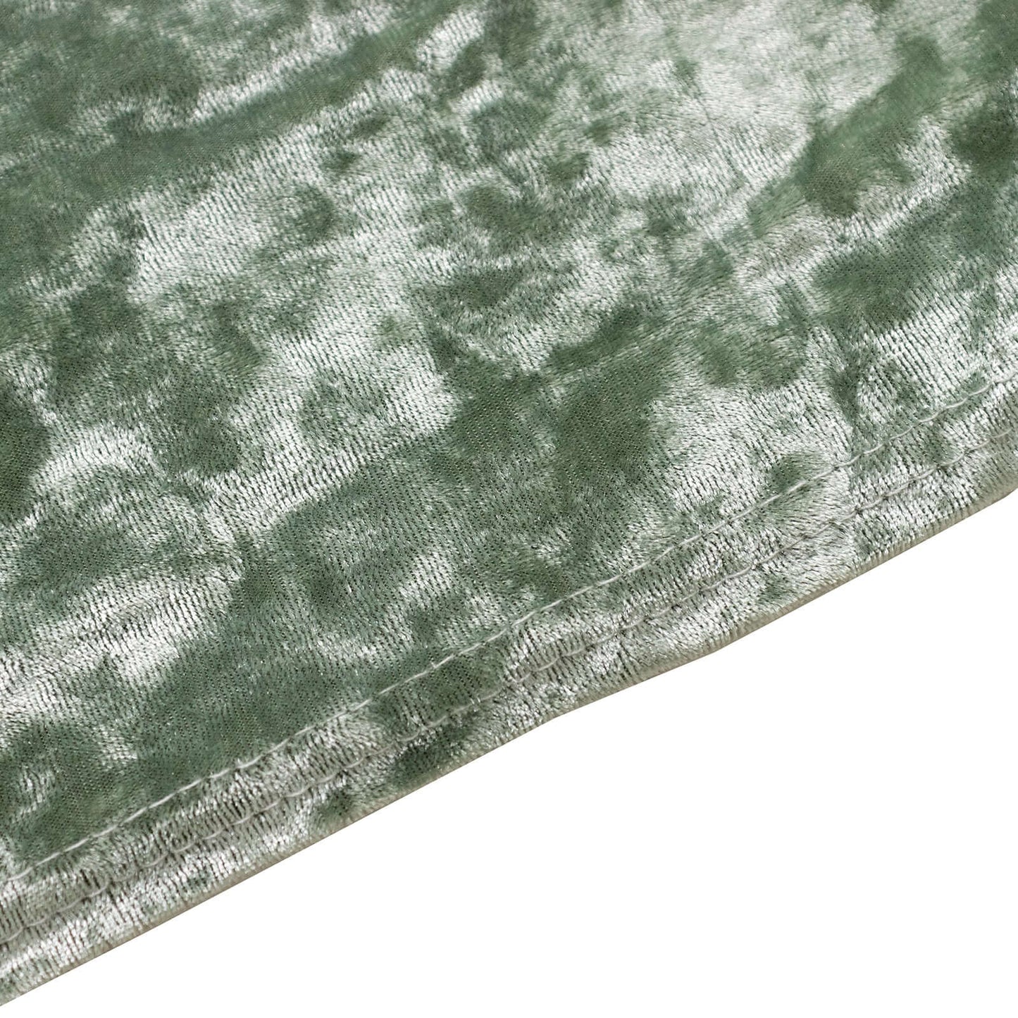 Set of 3 Sage Green Crushed Velvet Chiara Backdrop Stand Covers For Round Top Wedding Arches - 5ft, 6ft, 7ft