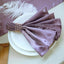 5 Pack Satin 20"x20" Napkins Violet Amethyst - Luxurious Shine & Smooth Dinner Napkins