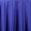 Polyester 90" Round Tablecloth Royal Blue - Stain & Wrinkle-Resistant Table Cover