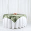 Satin 60"x60" Table Overlay Square Tablecloth Dusty Sage Green - Smooth Silky Touch Table Cover