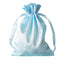 12 Pack 5"x7" Light Blue Satin Drawstring Wedding Party Favor Gift Bags