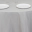 Premium Polyester 120" Round Tablecloth Silver - Seamless 220GSM Wrinkle-Resistant Table Cover