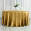 Satin 120" Round Tablecloth Gold - Stylish Seamless Table Cover for Weddings & Events