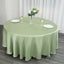 Satin 108" Round Tablecloth Sage Green - Smooth and Lustrous Table Cover