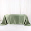 Satin Rectangular 90"x132" Tablecloth Dusty Sage Green - Seamless Table Cover