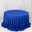 Scuba Round 132" Tablecloth Royal Blue - Wrinkle Free & Stain Resistant Seamless Table Cover