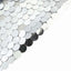 8ftx7ft Silver Big Payette Sequin Sparkly Hexagon Backdrop Stand Cover
