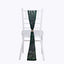 5 Pack Glitz Sequin Chair Sashes with Geometric Diamond Design 6"x88" Hunter Emerald Green