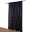 8ft Black Metallic Fringe Shag Event Drapery Panel, Shimmery Tinsel Polyester Divider Backdrop Curtain