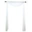 18ft Ivory Sheer Organza Wedding Arch Drapery Fabric, Window Scarf Valance