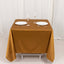 Scuba Square 70"x70" Tablecloth Shimmer Gold - Wrinkle Free & Stain Resistant Table Cover