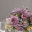 2 Pack Artificial Rose & Peony Floral Arrangements â€“ 12" Purple Silk Bouquets for Weddings & Home DÃ©cor