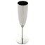 6-Pack Plastic Champagne Flutes in Silver - Classy Disposable Champagne Glasses for Toasting & Cocktail Parties 5oz