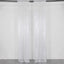 2 Pack Silver Sequin Event Curtain Drapes with Rod Pockets, Seamless Backdrop Event Panels - 8ftx2ft