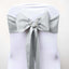 5 Pack Polyester Chair Sashes Silver 6"x108"