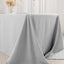 Premium Polyester 90"x132" Rectangle Tablecloth Silver - Seamless 220GSM Stain-Resistant Table Cover