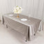 Scuba Rectangular 60"x102" Tablecloth Shimmering Silver - Wrinkle Free & Stain Resistant Table Cover