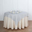 Linen 72"x72" Table Overlay Square Tablecloth Silver - Slubby Textured Wrinkle-Resistant Design for Stylish Occasions
