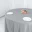 Taffeta 132" Round Tablecloth Silver - Seamless Accordion Crinkle Table Cover
