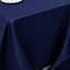 Lamour Satin 90"x132" Rectangle Tablecloth Navy Blue - Soft & Silk-Like Seamless Table Cover