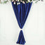Royal Blue Crushed Velvet Backdrop Curtain â€“ 8ft x 8ft Event Drape with Rod Pocket, Privacy Panel for Photo Booths & Events