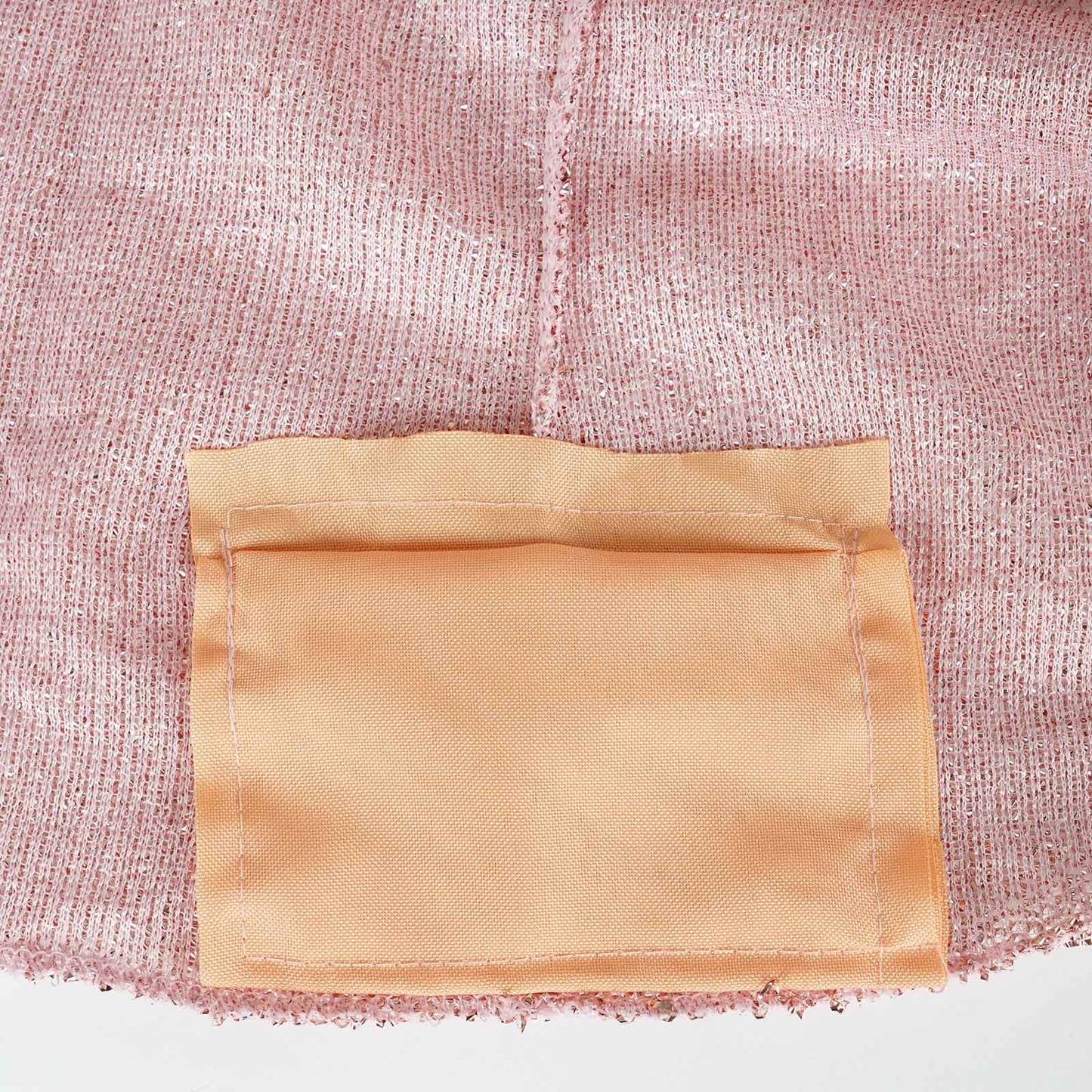 Metallic Spandex 36" Fitted Glitter Round Cocktail Table Cover Rose Gold - Stretch Fit for High Top Tables