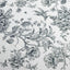 Polyester 90"x156" Rectangle Tablecloth White - Seamless Black French Toile Pattern for Grand Occasions