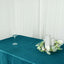 Taffeta 60"x102" Rectangle Tablecloth Teal - Accordion Crinkle Table Cover