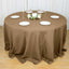 Polyester 132" Round Tablecloth Taupe - Seamless Chic Table Cover