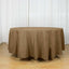 Polyester 108" Round Tablecloth Taupe - Wrinkle-Resistant Table Cover