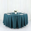 Polyester 108" Round Tablecloth Peacock Teal - Wrinkle-Resistant Table Cover