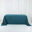 Polyester 90"x132" Rectangle Tablecloth Peacock Teal - Seamless Wrinkle-Resistant Table Cover
