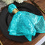 Sequin 20"x20" Napkin Turquoise - Shimmering Dinner Napkin