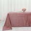Premium Velvet 90"x132" Rectangle Tablecloth Dusty Rose - Reusable Soft & Seamless Table Cover