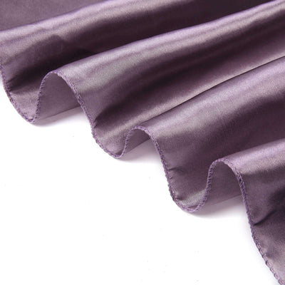 Satin 72"x72" Table Overlay Square Tablecloth Violet Amethyst - Smooth Finish Table Cover
