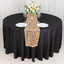 Sequin Mesh 12"x108" Table Runner Rose Gold/Gold Stylish Wave Embroidery