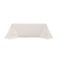 Cotton Blend 90"x132" Rectangle Tablecloth White - Seamless Wrinkle-Resistant Design for Classy Occasions