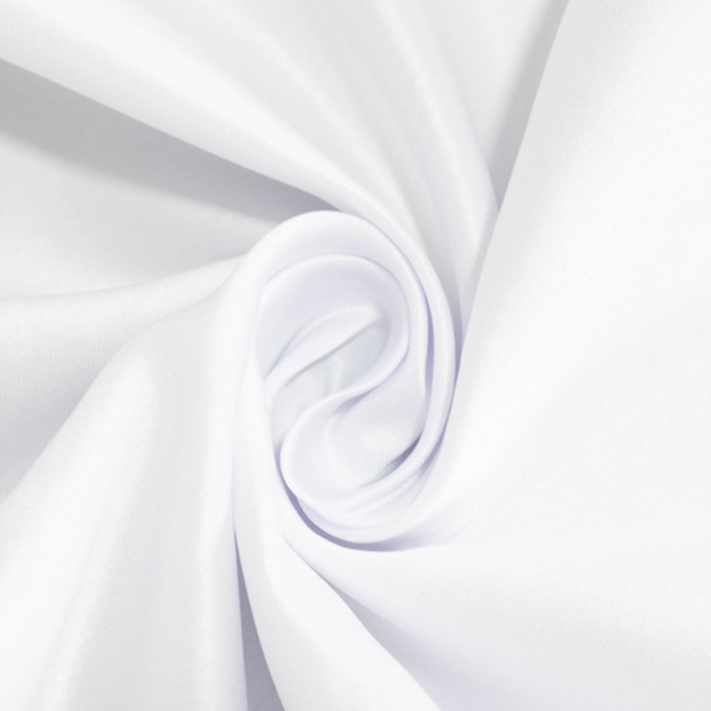Lamour Satin 54"x54" Square Tablecloth White - Durable & Silk-Like Table Cover for Weddings & Parties