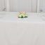 100% Cotton 90"x132" Rectangle Tablecloth White Linen - Seamless, Soft & Breathable Table Cover