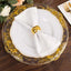 6-Pack Plastic Round Charger Plates 13" in Clear with Gold Florentine Embossed Rim, Exquisite Dinner Serving Plates