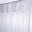 20ftx10ft White Premium Double Drape Satin Event Curtain Drapes, Glossy Photo Backdrop Event Panel
