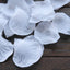 500-Pack Rose Petals Round Design White Silk Confetti - Decorative Scatters for Tables and Floors