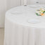 100% Cotton 108" Round Tablecloth White Linen - Sophisticated, Soft & Breathable Table Cover