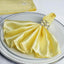 5 Pack Satin 20"x20" Napkins Yellow - Luxurious Shine & Smooth Dinner Napkins