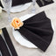 20 Pack Linen-Like Paper 8.5"x4" Napkins Black - Highly Absorbent & Disposable Airlaid Guest Towels