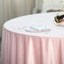 Premium Velvet 120" Round Tablecloth Blush - Reusable Soft & Seamless Table Cover